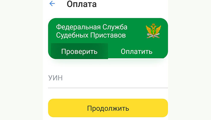 оплата долга