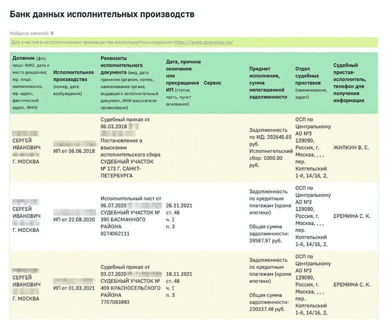 как узнать за что арестована карта